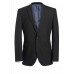Dijon Black Tailored Fit Three Piece Suit Jacket REGULAR UK52